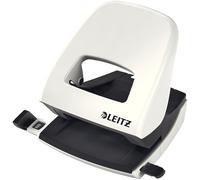 Leitz NeXXt 50081001 - Perforadora (2 agujeros), 30 hojas de capacidad, Blanco,
