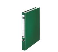 LEITZ Plastik-Ringordner, DIN A4, grün, 2 D-Ring-Mechanik Verde