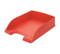 Leitz Plus - Bandeja para cartas (70 mm, 5 unidades, altura 70 mm), color rojo claro