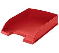 Leitz Plus - Bandeja para cartas (A4), color rojo