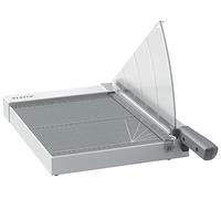 Leitz Precisión Guillotina de Papel A4 para Trabajar en Casa, Corta hasta 10 Hojas, Longitud de Corte 305mm, Cuchilla de Acero, Base de Madera Laminada, Sistema de Protección y Guía de Corte, 90190000