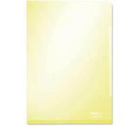 Leitz Premium Folder Cut Flush PVC Glossy 150micron for 30 Sheets A4 Yellow Ref 41530215 [Pack of 100]