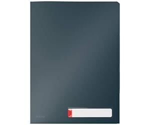 Leitz Priv. - Carpeta de anillas (A4, 3 unidades), color gris