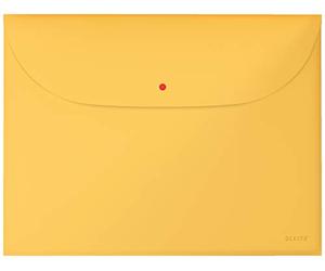 Leitz Priv. - Funda para cartera (A4, 3 unidades), color amarillo cálido