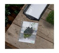 Leitz Fundas Maxi A4, Pack de 25, Capacidad para 80 Hojas, Fundas de Plástico con Taladro, Grosor de 100 Micras, 100% Reciclable, Respetuoso con el Medio Ambiente, Gama Recycle, Transparente, 40210003