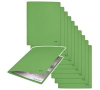 Leitz Recycle Dosier Archivador para Folios A4 Perforados con Cierre Metálico Interior y Capacidad de 250 Hojas, Cartón 100 % Reciclado, Verde - 39040055