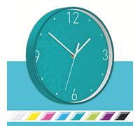 Leitz Reloj de Pared Wow, Azul Hielo, 32.5 x 31.1 cm