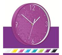 Leitz Reloj de Pared Wow, púrpura, 32.5 x 31.1 cm