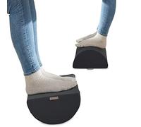 Leitz Reposapies de Oficina, Reposapies Ajustable para Piernas y Rodillas, Alivia el Dolor de Hombros y Espalda, Fabricado con Espuma y Funda de Tela, Gama Ergo Cosy, Gris Terciopelo, 53710089