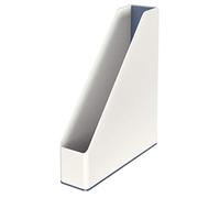 Leitz Revistero, A4, Gama WOW, Bicolor, Blanco/Gris Metalizado, 53621001