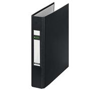 LEITZ Ringbuch Standard, DIN A5, schwarz, 2 D-Ring-Mechanik
