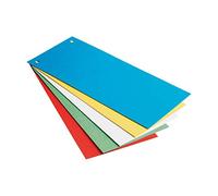 Leitz Separador de Banda, Cartón 1/3 para Hojas A4, Pack de 25, Surtido, 100% Reciclado, 16796099 (Paquete de 6)
