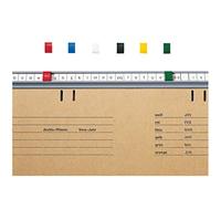 Leitz Signal 25060025 (para carpetas colgantes Beta, registro, 50 unidades), color rojo