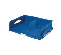 Leitz Sorty - Bandeja de Sobremesa de Plástico DIN A3 Jumbo para Escritorio, Color Azul, 490 x 125 x 385 mm