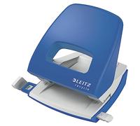 Leitz Taladro de Papel, 30 Hojas, Barra Guía para Taladrar con Mayor Precisión, 100% Reciclable, Sostenible, Gama NeXXt Recycle, 50030035, Azul