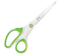 Leitz Tijeras Gama WOW 53192154 – Titanio, ambidiestras, empuñadura ergonómica, 15 cm, verde