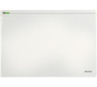 LEITZ 40090000 - Set 2 fundas con cremallera tamaño L color transparente