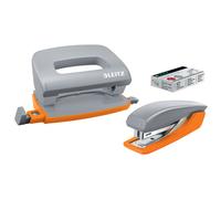 Leitz Urban Chic set mini grapadora y perforadora gris oscuro