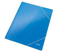 Leitz WOW 3 solapa A4 carpetas con cierre elástico (Pack de 10) - Padres ASIN, color azul
