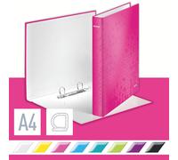 Leitz WOW - Carpeta de anillas plastificada, A4, Fucsia Metalizado, 1 unidad