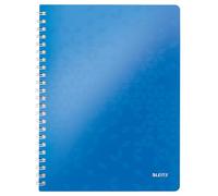 Leitz 4637 WOW cuaderno espiral A4 rayado 80gr 80 hojas azul metalizado