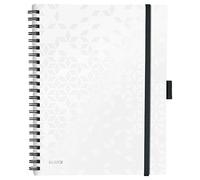 Leitz Wow - Cuaderno de tapa rígida, A4, Blanco