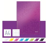 Leitz Wow - Cuaderno de tapa rígida, A4, Púrpura
