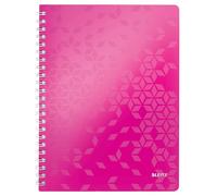 Leitz Wow - Cuaderno de tapa rígida, A4, Rosa (Rosa Metalizado)