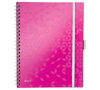Leitz Wow - Cuaderno de tapa rígida, A4, Rosa (Rosa Metalizado)