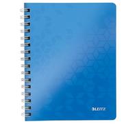 Leitz 4639 WOW cuaderno espiral A5 rayado 80 gramos 80 hojas azul metalizado (2 agujeros)