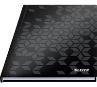 Leitz Wow - Cuaderno de tapa rígida, A5, Negro