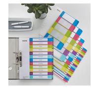 Leitz 12430000 - Índice de Proyectos Imprimibles Wow PP Din A4 1-10, Multicolor, 10 pestañas