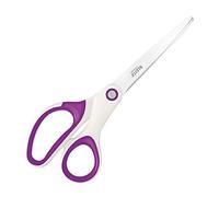 Leitz WOW53192062 - Tijeras de titanio, Para diestros y zurdos, Mango ergonómico, Largo 20,5 cm, Púrpura