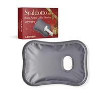 LEIVESTE - Bolsa de agua caliente eléctrica, calentador eléctrico para manos y cuerpo, bule de agua caliente segura con cargador para dolores e invierno (gris)