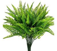 Leixi 6 plantas artificiales artificiales de plástico falso, arbustos de arbustos, hierba de trigo de plástico para interiores y exteriores, decoración de jardín (arbustos)