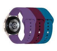 LEIXIUER 3 Piezas Silicone Correa Compatible con Samsung Galaxy Watch 7 6 5 4 Correa 40mm 44mm/Galaxy Watch 6 4 Classic 43mm 47mm 42mm 46mm/Galaxy Watch 5 Pro 45mm/Active 2 40mm 44mm Correas