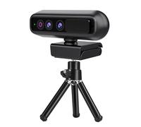 LEIYTFE Cámara Web De Computadora con Micrófono, Cámara HD 2K con Trípode 360 ° De Rotación, Foco Automático, Cancelación De Ruido Cámara USB para Aprendizaje Video Conferencia(Type A)