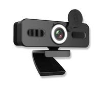 LEIYTFE Computer Camera with Noise Cancellation,HD Webcam with Microphone & Privacy Cover for PC/Laptop,Live Streaming Gaming & Online Meetings Web CAM(4K)