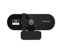 LEIYTFE HD Streaming Webcam con Micrófono para Escritorio, Enfoque Automático Cámara Web con Lente Gran Angular De 120° para Portátil Micrófono Cancelador De Ruido Video Conference Webcam(4K)