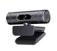 LEIYTFE Telecamera per Sala Conferenze per PC Desktop E Laptop, Webcam USB Plug & Play, Copertura per La Privacy E Microfono, Telecamera All-in-One per Riunioni Online(4K)