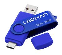 Leizhan Type-C - Memoria USB de 256 GB, 128 GB, 64 GB, 32 GB, USB C, para HTC 10, Huawei P20, Samsung Galaxy S10, S9, Note 9, S8, S8 Plus (256.00GB)