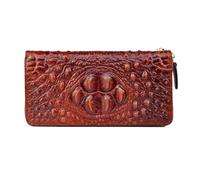 Lejdi Bolsos Retro Monederos for Mujer Clips for Billetes Billetes Bolsos de Noche Estuches for Tarjetas de Cuero Genuino Organizadores de Dinero(Brown)