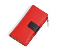 Lejdi Carteras de Mujer Clips de Cuero for Billetes Bolsos de Noche Monederos Carteras de Mano Estuches for Tarjetas Bolsos de Noche(Red)