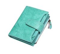 Lejdi Carteras pequeñas Clips for Billetes de Mujer Tarjeteros de Piel auténtica Monederos Organizadores de Dinero Bolsos de Mano(Green)