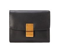 Lejdi Organizadores de Dinero pequeños Clips for Billetes de Mujer Billeteras Estuches for Tarjetas de Cuero Genuino Monederos Bolsos de Mano Billetera con Bloqueo(Black)