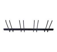 Lejelyma Wine Glass Holder Under Cabinet, 19x7 Inch 4 Rows Hanging Wine Glass Rack Hold up to 8, Metal Hanger for Kitchen, Bar, Restaurant