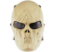 Lejie Tácticas CS mascarilla de protección Halloween Airsoft Paintball Full Face Skull Máscara de Esqueleto