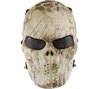 Lejie Tácticas CS mascarilla de protección Halloween Airsoft Paintball Full Face Skull Máscara de Esqueleto