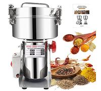 LEJIEYIN 2000g Molino de Cereales Eléctrico de Acero Inoxidable, Oscilante Molinillo de Alta Velocidad Protección de Sobrecarga, Máquina de Moler para Hierba Café Maíz Especias Hogar