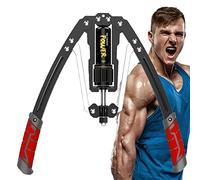 LEJIEYIN Barra Twister de Potencia Hidráulica Ajustable 10-200 kg, Doble Muelle Hidráulico para la Musculación de Pectorales y Hombros